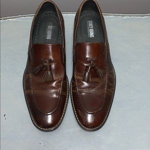 Stacy Adams Brown Leather Loafers